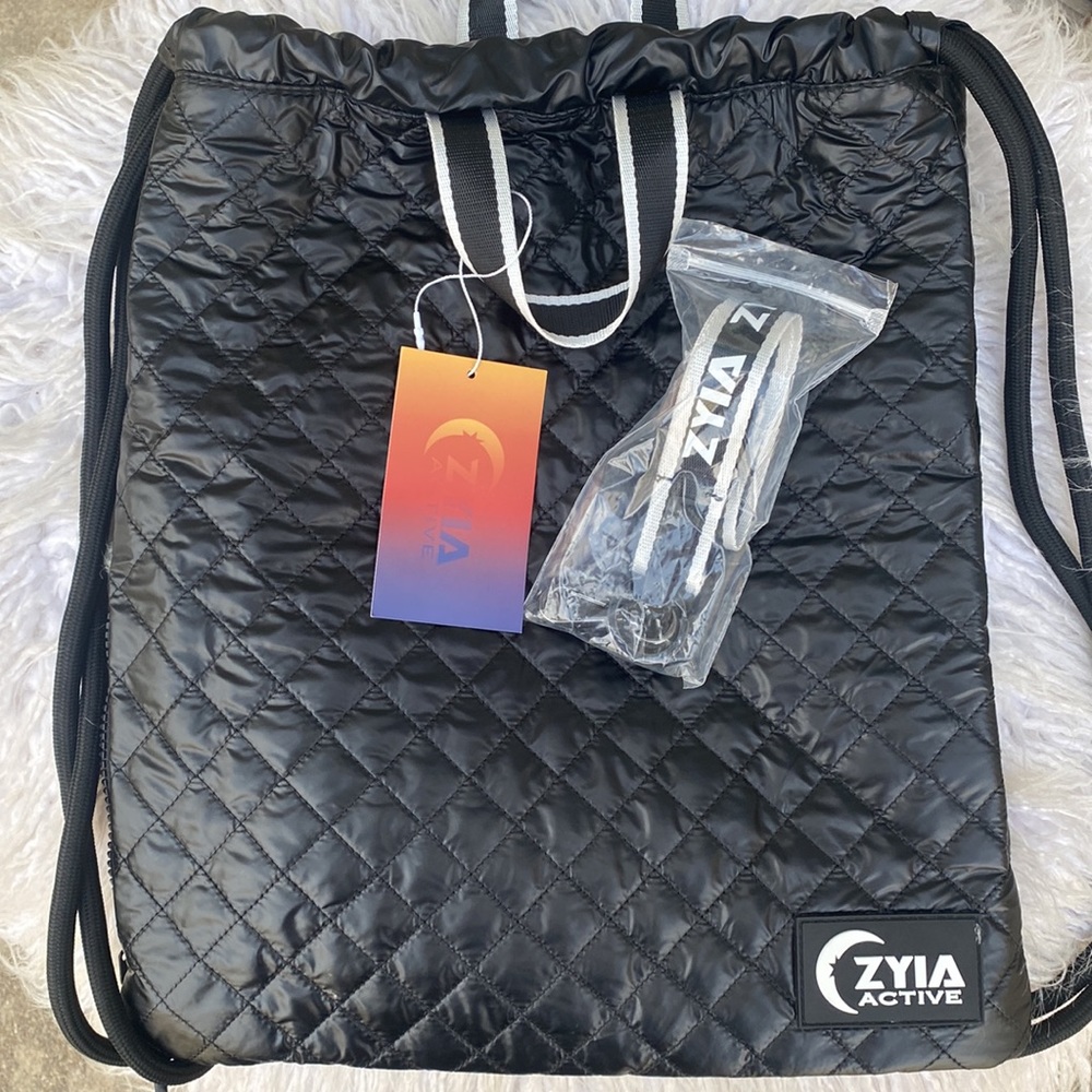 ZYIA ACTIVE GYM BLACK BACKPACK